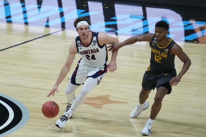 Corey Kispert in the National Championship game vs. Baylor - USA Today